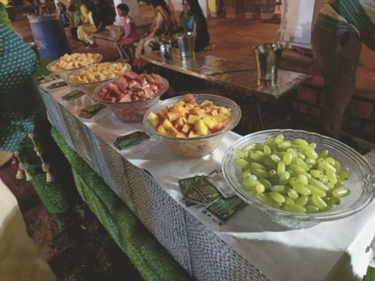 Fruit counter at an event